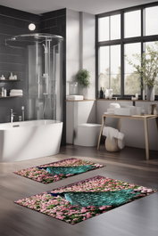 Mijölnir Juego de alfombrillas de baño CT-5115, 2 piezas, Multicolor